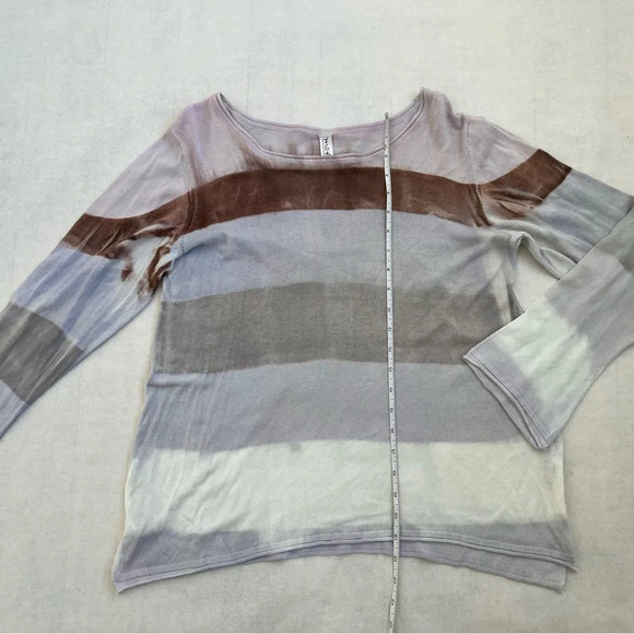 MA+CH Marika Charles Striped Lightweight Sweater Shirt Size 2 Medium - Picture 4 of 8